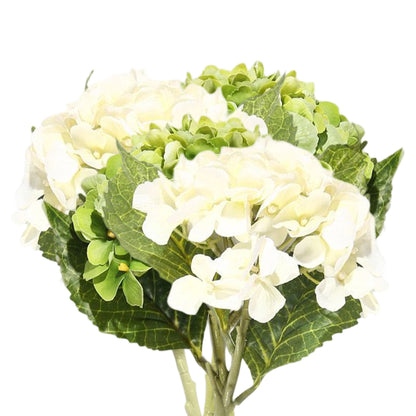 VATTEN HOME Hortensia Artificial de 50 cm con Tacto de película, Ramo de hortensias Dobles para arreglos Florales de Mesa para Bodas y Fiestas.