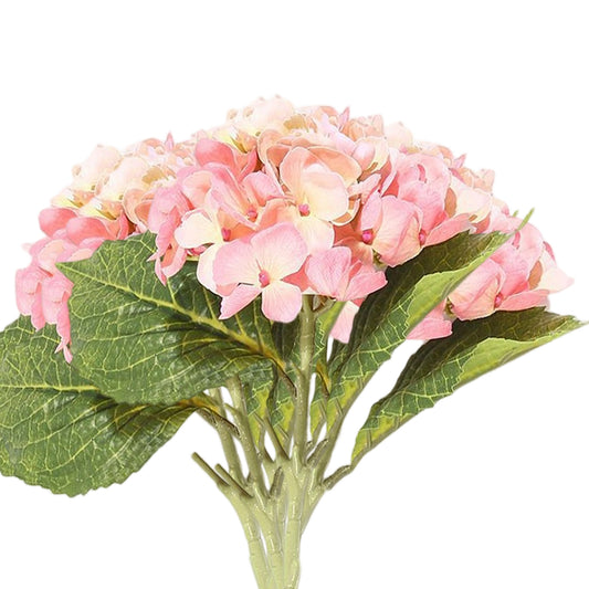 VATTEN HOME Ramo de hortensias Artificiales de 5 Flores con Tacto de película de 50 cm, Adecuado para arreglos Florales de Mesa para Bodas y Fiestas.