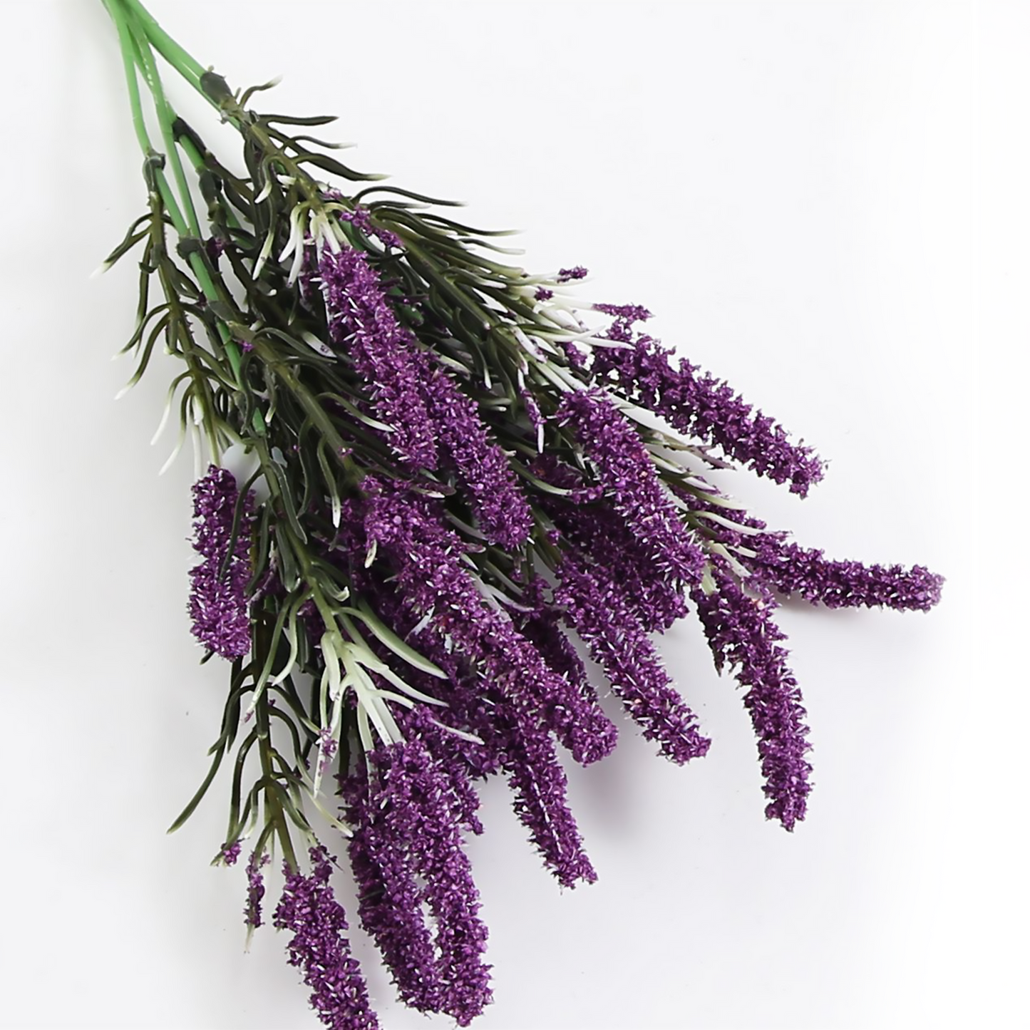 Ramo DE Flores Artificiales, Blanco, Morado, Polietileno+Hierro, Realista, Puro Y Elegante, para Crear FÁCILMENTE UN Ambiente ROMÁNTICO Y Elegante