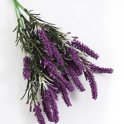 Ramo DE Flores Artificiales, Blanco, Morado, Polietileno+Hierro, Realista, Puro Y Elegante, para Crear FÁCILMENTE UN Ambiente ROMÁNTICO Y Elegante