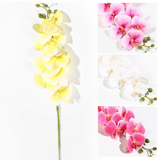 7 orquídeas Phalaenopsis 90CM blanco, rosa, rosa claro, amarillo