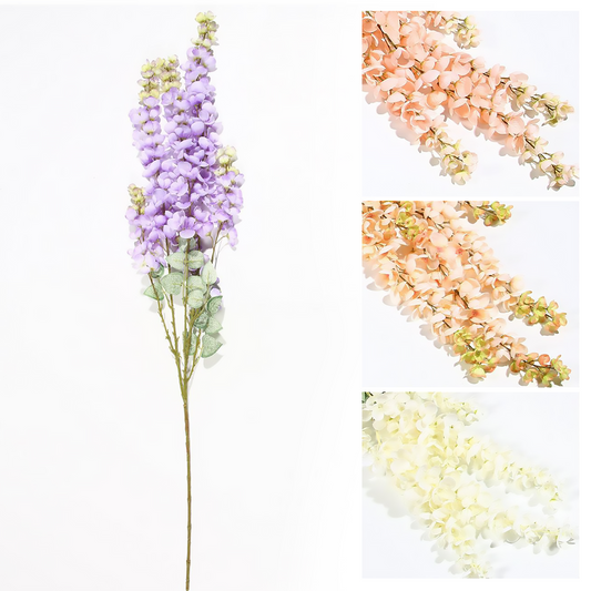 Albaricoques de varias cabezas, 112 cm, rosa, morado, champán y blanco.