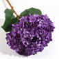 Hortensia grande individual de tela de seda de 77 cm de color blanco