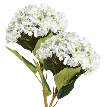 VATTEN HOME 2 hortensias Extra Grandes Ramo de hortensias de Seda de Tallo Largo Adecuado para Bodas, hogar, Hotel, decoración de Fiestas