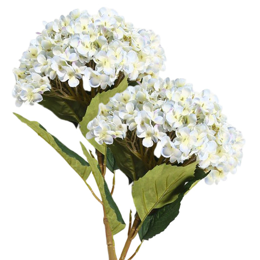 VATTEN HOME 2 hortensias Extra Grandes Ramo de hortensias de Seda de Tallo Largo Adecuado para Bodas, hogar, Hotel, decoración de Fiestas