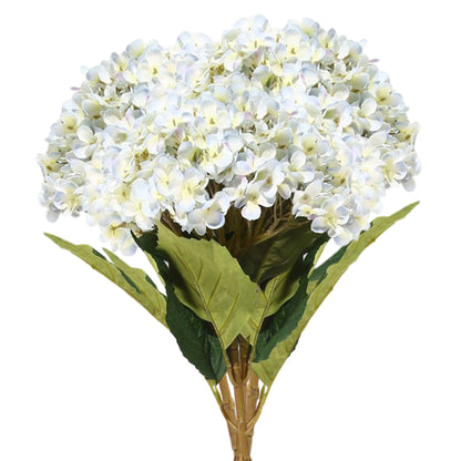 VATTEN HOME 2 hortensias Extra Grandes Ramo de hortensias de Seda de Tallo Largo Adecuado para Bodas, hogar, Hotel, decoración de Fiestas