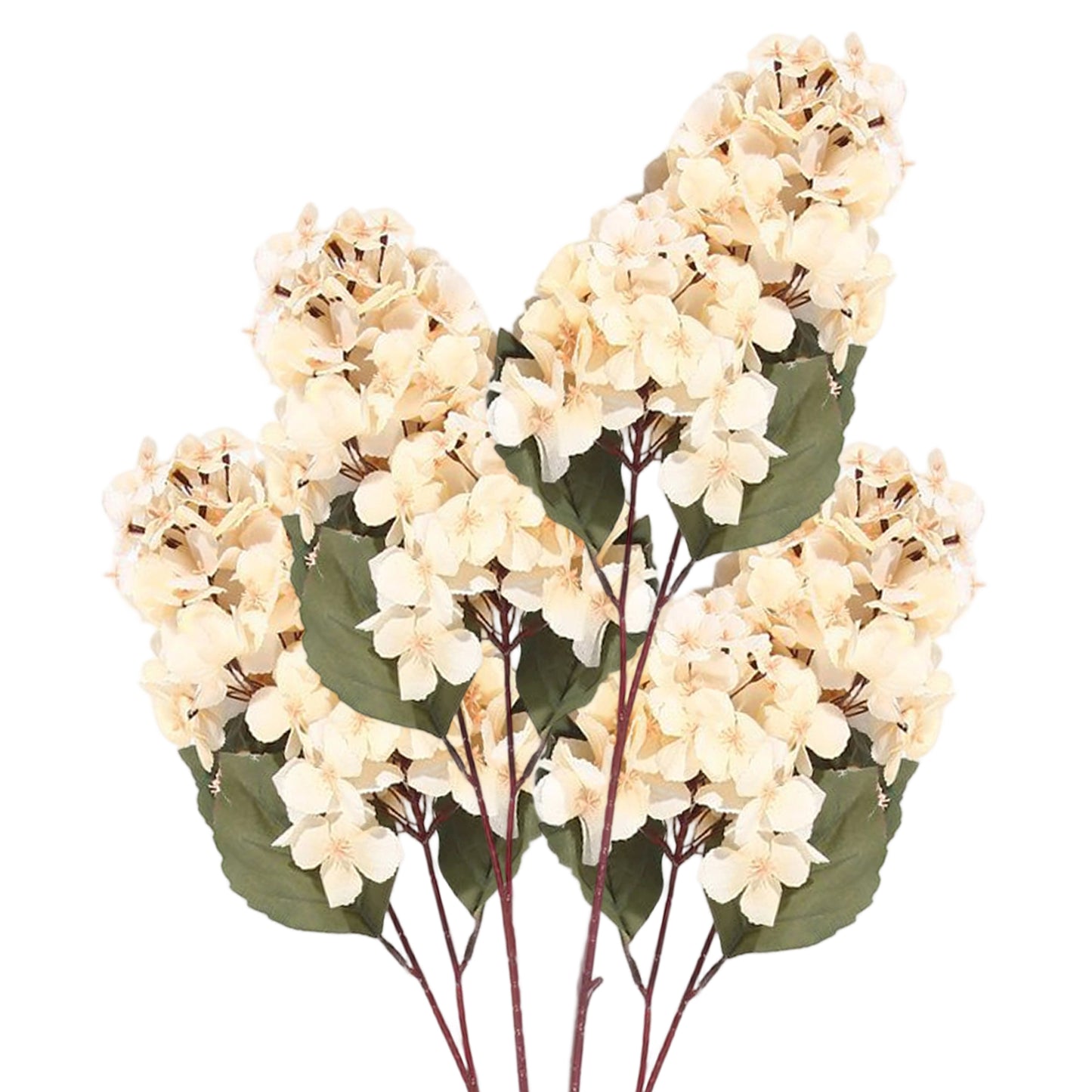 VATTEN HOME Hortensia Pagoda Artificial de 90 cm de Tela de Seda, Ramo de hortensias para Mesa de Boda o Fiesta