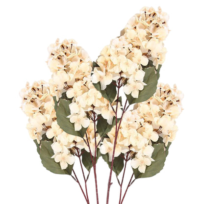 VATTEN HOME Hortensia Pagoda Artificial de 90 cm de Tela de Seda, Ramo de hortensias para Mesa de Boda o Fiesta