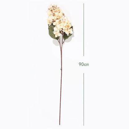 VATTEN HOME Hortensia Pagoda Artificial de 90 cm de Tela de Seda, Ramo de hortensias para Mesa de Boda o Fiesta