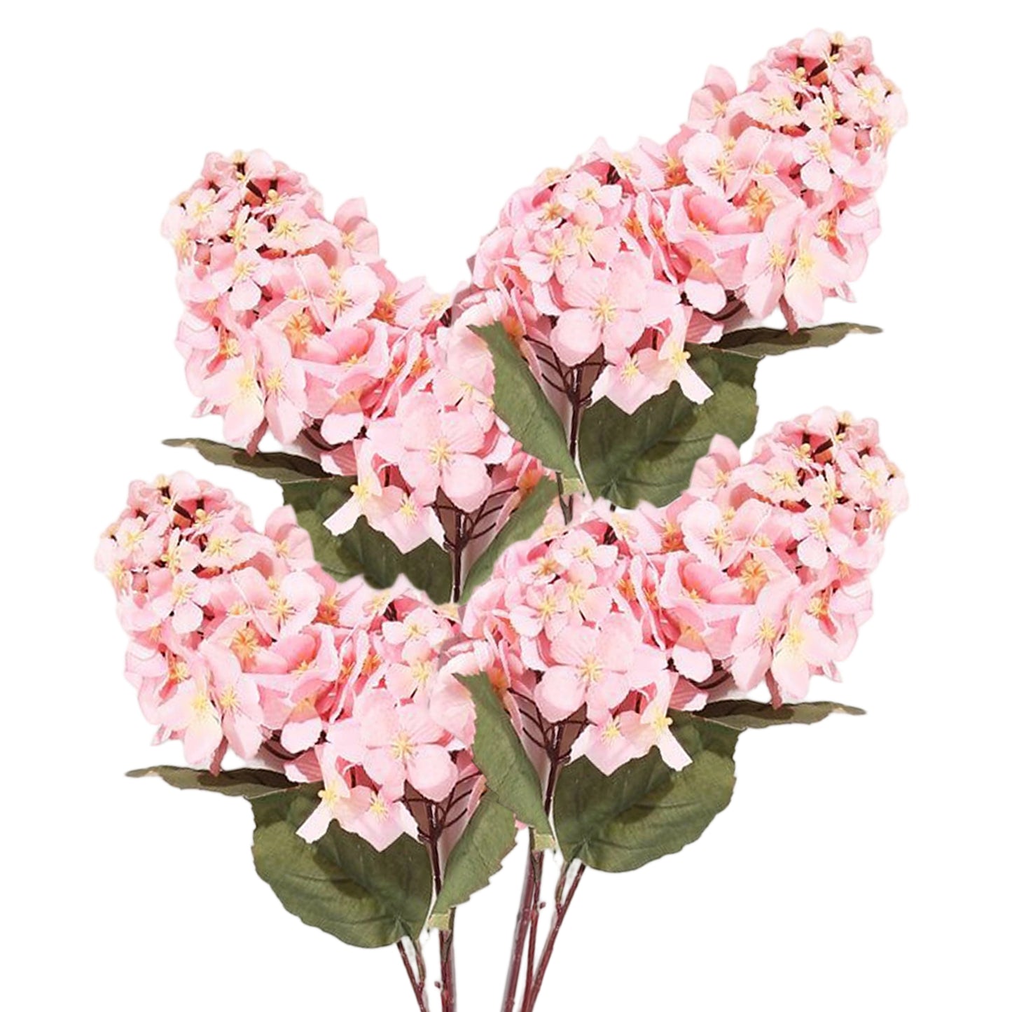 VATTEN HOME Hortensia Pagoda Artificial de 90 cm de Tela de Seda, Ramo de hortensias para Mesa de Boda o Fiesta