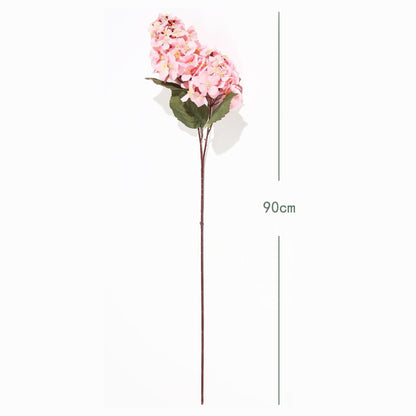 VATTEN HOME Hortensia Pagoda Artificial de 90 cm de Tela de Seda, Ramo de hortensias para Mesa de Boda o Fiesta