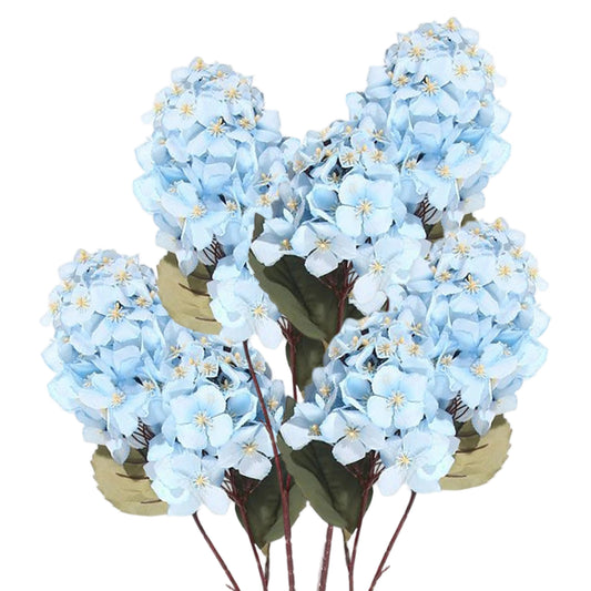 VATTEN HOME Hortensia Pagoda Artificial de 90 cm de Tela de Seda, Ramo de hortensias para Mesa de Boda o Fiesta