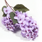 Hortensia pagoda de una sola rama y múltiples cabezas en tela de seda, 90 cm, color blanco