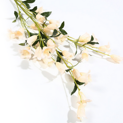 Campanilla de una sola rama con múltiples cabezas, 110 cm, color blanco
