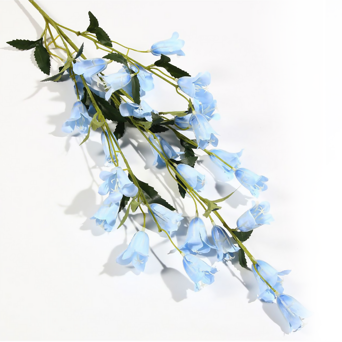 Campanilla de una sola rama con múltiples cabezas, 110 cm, color blanco