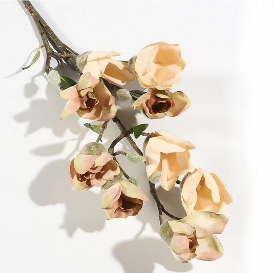 9 ramas de magnolia 85*20CM Champán