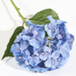 Hortensia 3D de tela de seda individual, 52 x 20 cm, color morado