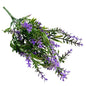 Ramo DE Flores Artificiales, Blanco, Morado, Polietileno+Hierro, Realista, Puro Y Elegante, para Crear FÁCILMENTE UN Ambiente ROMÁNTICO Y Elegante