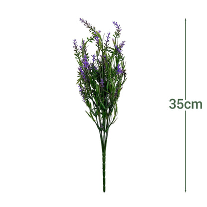 Ramo DE Flores Artificiales, Blanco, Morado, Polietileno+Hierro, Realista, Puro Y Elegante, para Crear FÁCILMENTE UN Ambiente ROMÁNTICO Y Elegante