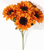 VATTEN HOME Ramo DE Flores Artificiales, 29 CM, POLIÉSTER, Polietileno, Hierro, COPOLÍMERO DE ETILENO-Acetato DE Vinilo, Realista, Puro Y Elegante
