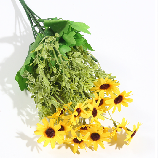 VATTEN HOME Ramo DE Flores Artificiales, 29 CM, POLIÉSTER, Polietileno, Hierro, COPOLÍMERO DE ETILENO-Acetato DE Vinilo, Realista, Puro Y Elegante