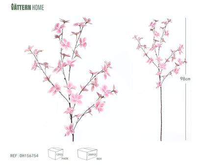 Campanilla de 5 puntas, 98 cm, color rosa