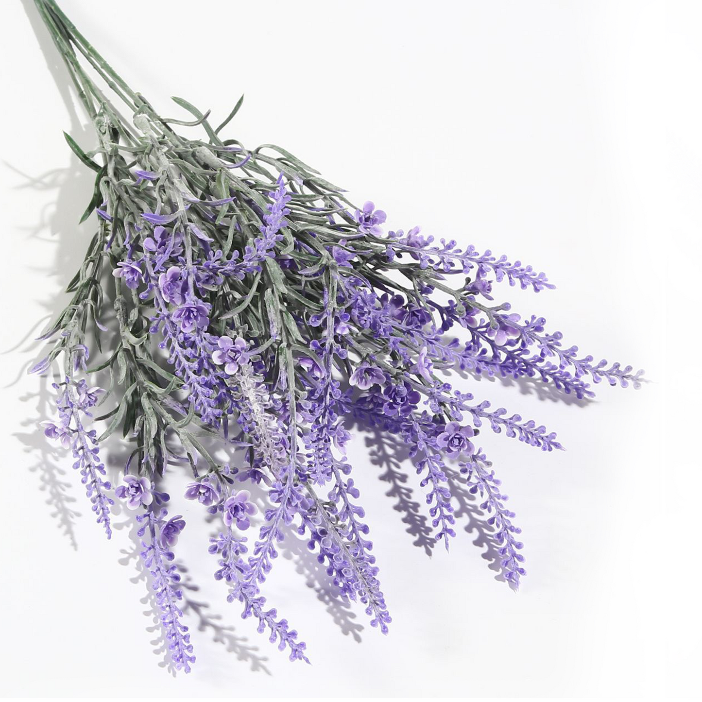 Ramo DE Flores Artificiales, Blanco, Morado, Polietileno+Hierro, Realista, Puro Y Elegante, para Crear FÁCILMENTE UN Ambiente ROMÁNTICO Y Elegante
