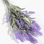 Ramo DE Flores Artificiales, Blanco, Morado, Polietileno+Hierro, Realista, Puro Y Elegante, para Crear FÁCILMENTE UN Ambiente ROMÁNTICO Y Elegante