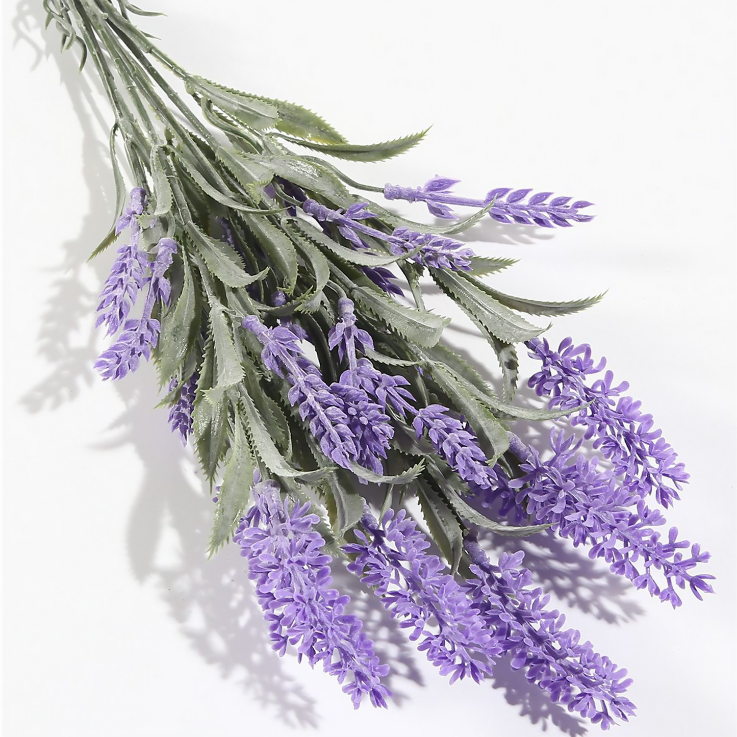 Ramo DE Flores Artificiales, Blanco, Morado, Polietileno+Hierro, Realista, Puro Y Elegante, para Crear FÁCILMENTE UN Ambiente ROMÁNTICO Y Elegante