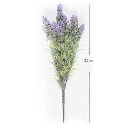 Ramo DE Flores Artificiales, Blanco, Morado, Polietileno+Hierro, Realista, Puro Y Elegante, para Crear FÁCILMENTE UN Ambiente ROMÁNTICO Y Elegante