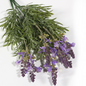 Ramo DE Flores Artificiales, Blanco, Morado, Polietileno+Hierro, Realista, Puro Y Elegante, para Crear FÁCILMENTE UN Ambiente ROMÁNTICO Y Elegante
