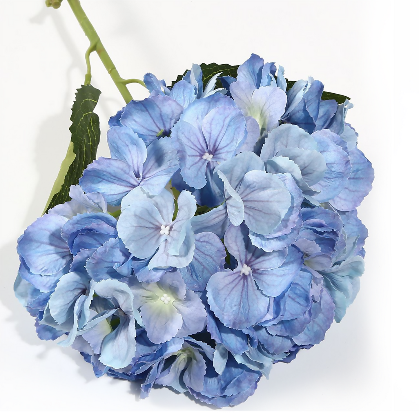 Hortensia extra grande individual de 80 cm en tela morada