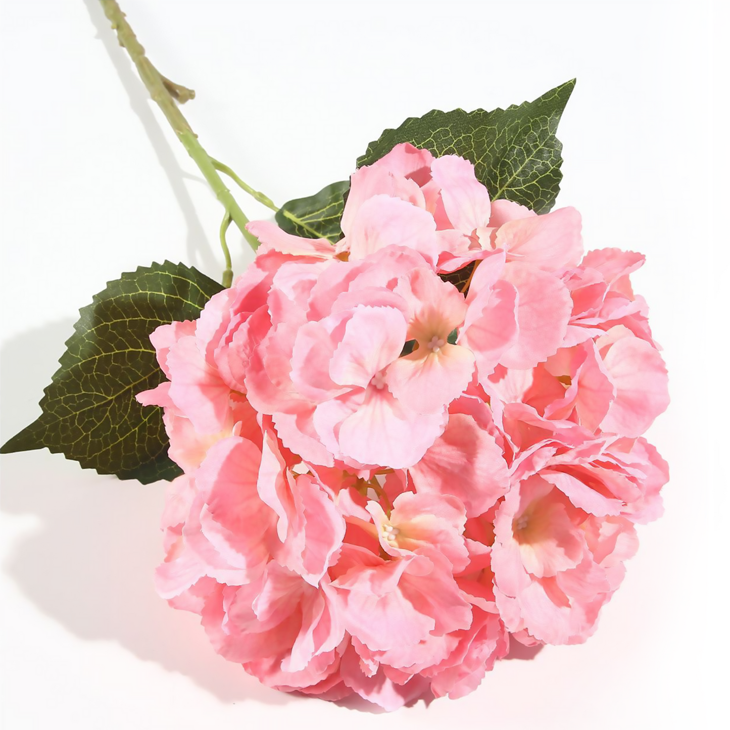 Hortensia extra grande individual de 80 cm en tela morada