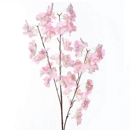 Flor de cerezo de 3 puntas, 90 cm, color rosa
