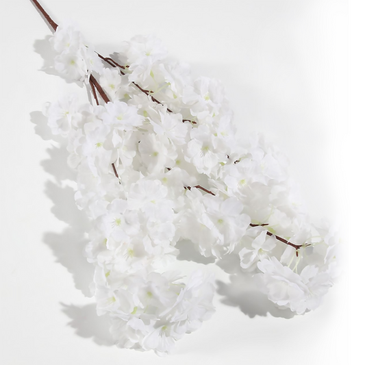 Flor de cerezo de 3 puntas 95CM blanco