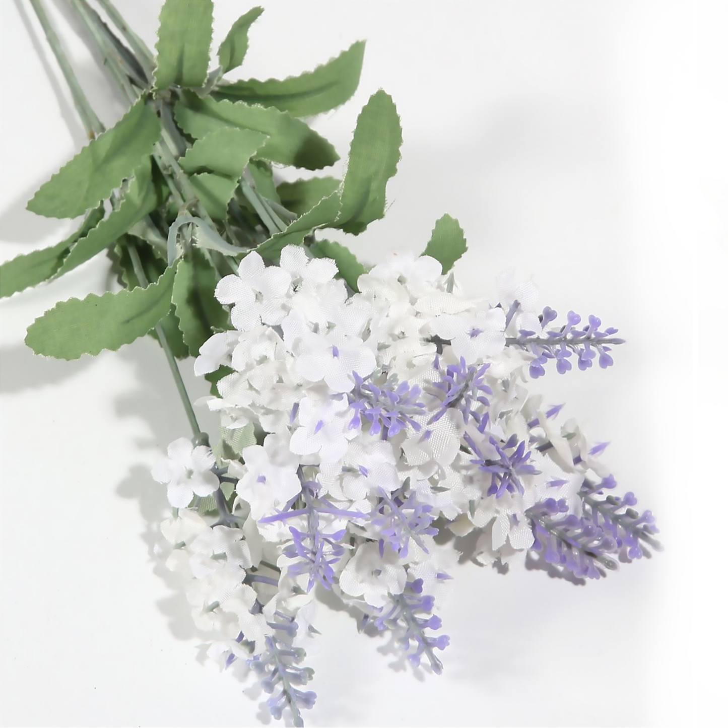 Ramo DE Flores Artificiales, Blanco, Morado, Polietileno+Hierro, Realista, Puro Y Elegante, para Crear FÁCILMENTE UN Ambiente ROMÁNTICO Y Elegante