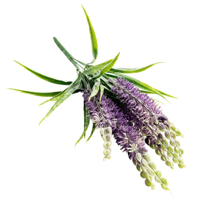 Ramo DE Flores Artificiales, Blanco, Morado, Polietileno+Hierro, Realista, Puro Y Elegante, para Crear FÁCILMENTE UN Ambiente ROMÁNTICO Y Elegante