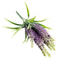 Ramo DE Flores Artificiales, Blanco, Morado, Polietileno+Hierro, Realista, Puro Y Elegante, para Crear FÁCILMENTE UN Ambiente ROMÁNTICO Y Elegante