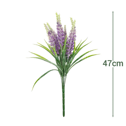 Ramo DE Flores Artificiales, Blanco, Morado, Polietileno+Hierro, Realista, Puro Y Elegante, para Crear FÁCILMENTE UN Ambiente ROMÁNTICO Y Elegante
