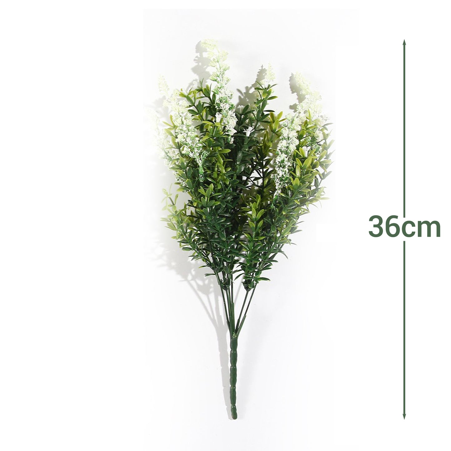 Ramo DE Flores Artificiales, Blanco, Morado, Polietileno+Hierro, Realista, Puro Y Elegante, para Crear FÁCILMENTE UN Ambiente ROMÁNTICO Y Elegante