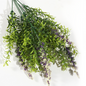 Ramo DE Flores Artificiales, Blanco, Morado, Polietileno+Hierro, Realista, Puro Y Elegante, para Crear FÁCILMENTE UN Ambiente ROMÁNTICO Y Elegante
