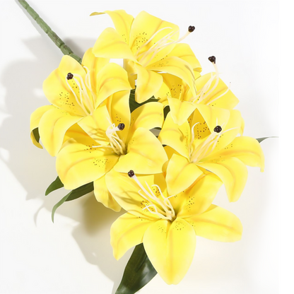6 Lirios 40CM Rosa