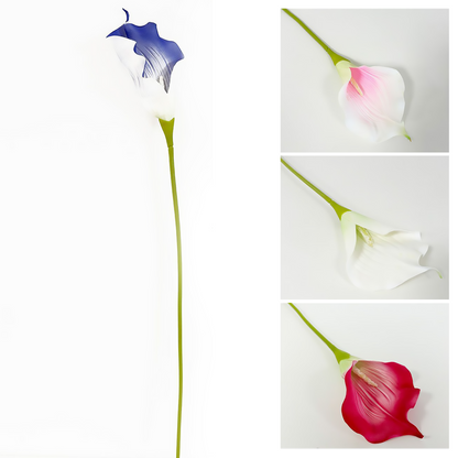 Lirio de cala individual de 70 cm, blanco