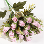 VATTEN HOME Flor DE Ramo Artificial 30CM, Blanco, Polietileno, POLIÉSTER, Hierro, Las Formas Florales Son Completas Y CONSISTENTES, con Capas RICAS, CLÁSICAS Y VERSÁTILES