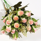 VATTEN HOME Flor DE Ramo Artificial 30CM, Blanco, Polietileno, POLIÉSTER, Hierro, Las Formas Florales Son Completas Y CONSISTENTES, con Capas RICAS, CLÁSICAS Y VERSÁTILES