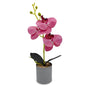 VATTEN HOME Maceta de melamina Artificial Phalaenopsis 3D de 3 Cabezas, 34 x 8 cm