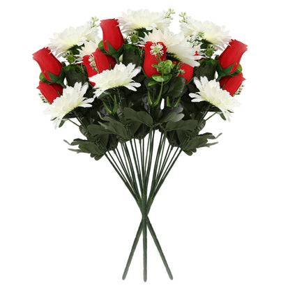 VATTEN HOME Ramos de Flores Artificiales para tumbas, Decoraciones conmemorativas para cementerios