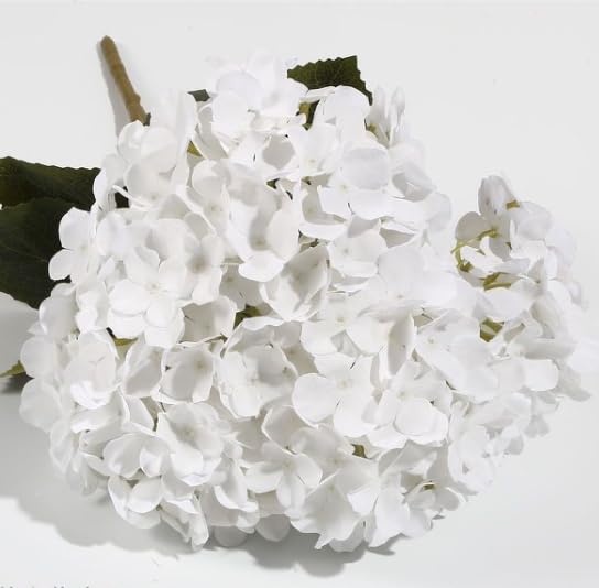 VATTEN HOME Flor Artificial, 45CM,5CM, POLIÉSTER, Polietileno, Hierro, Blanco, DECORACIÓN DE Interiores, SE Puede Utilizar para ARREGLOS Florales Y ENVASES DE Ramos