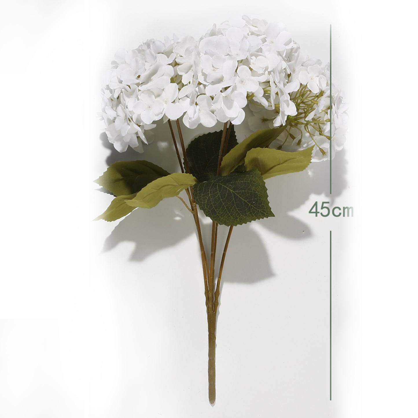 VATTEN HOME Flor Artificial, 45CM,5CM, POLIÉSTER, Polietileno, Hierro, Blanco, DECORACIÓN DE Interiores, SE Puede Utilizar para ARREGLOS Florales Y ENVASES DE Ramos