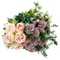 Ramo DE Flores Artificiales, Blanco, Morado, Polietileno+Hierro, Realista, Puro Y Elegante, para Crear FÁCILMENTE UN Ambiente ROMÁNTICO Y Elegante